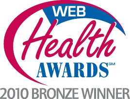 Web Health Awards 2010 Bronze Winner