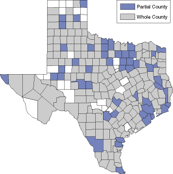 TX Map - Federally Designated Medically Underserved Areas